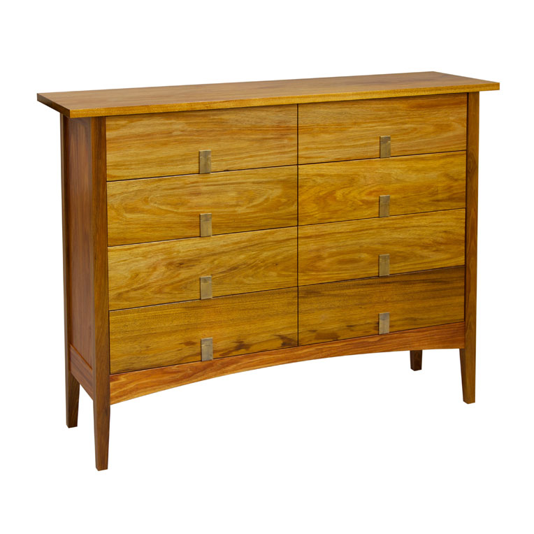 8 drawer blackwood chest
